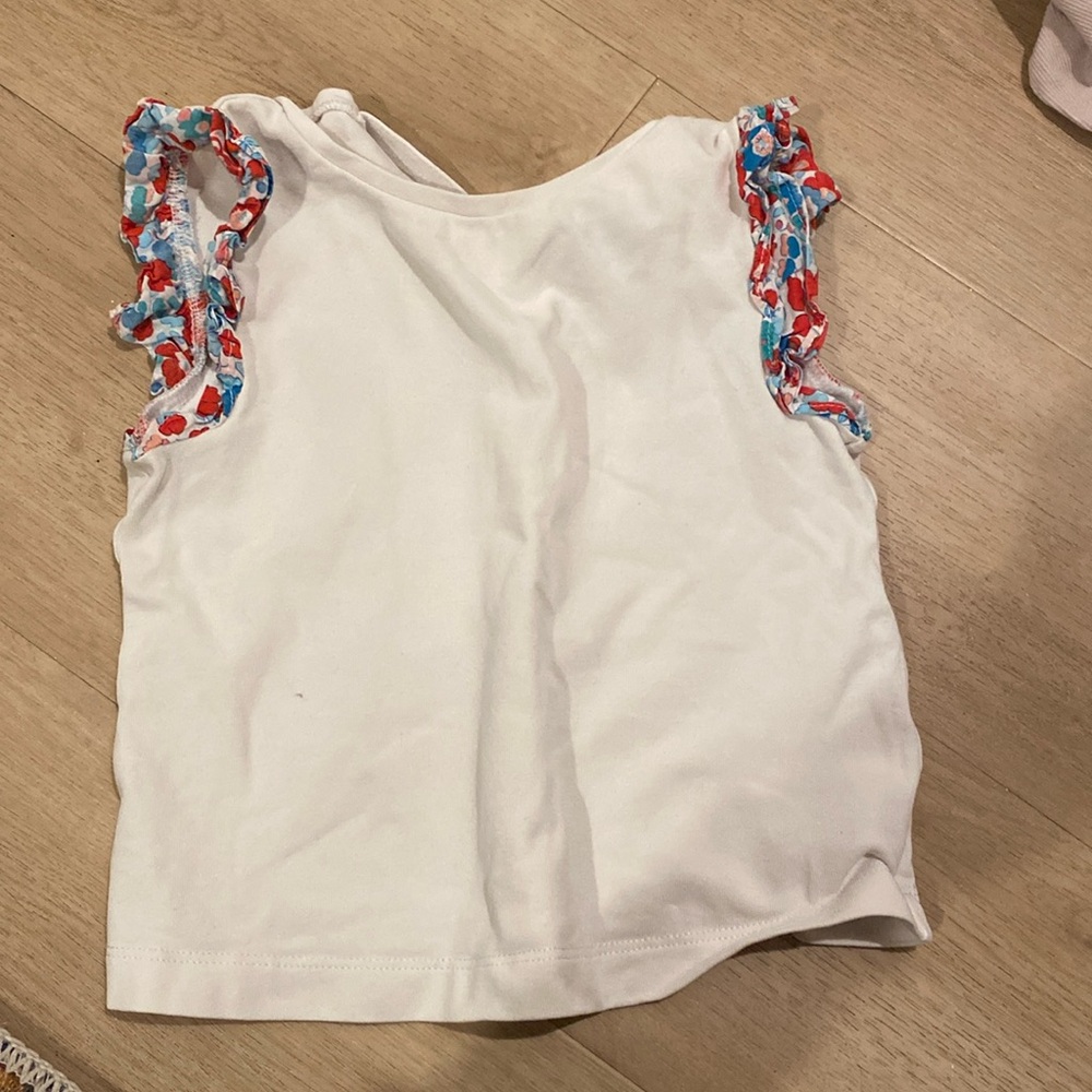 Flutter sleeve jacadi tshirt size 36 months